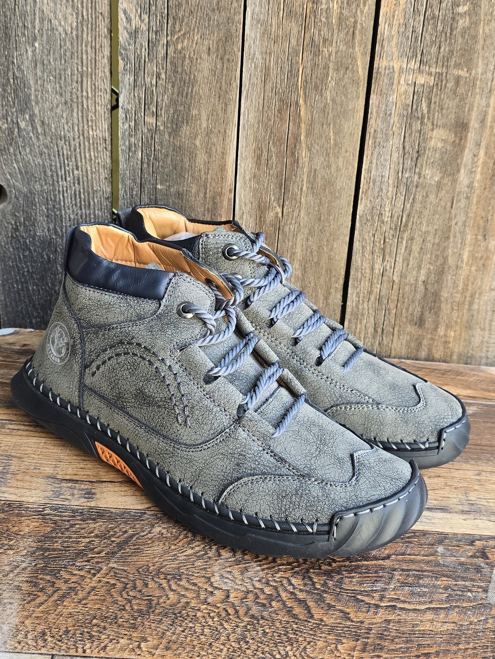 Flyland Men's  Mid Top Lace Up Ankle Rubber Sole Boots Size 8.5